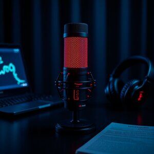 HyperX Quadcast Gaming Microphone with Pop Filter